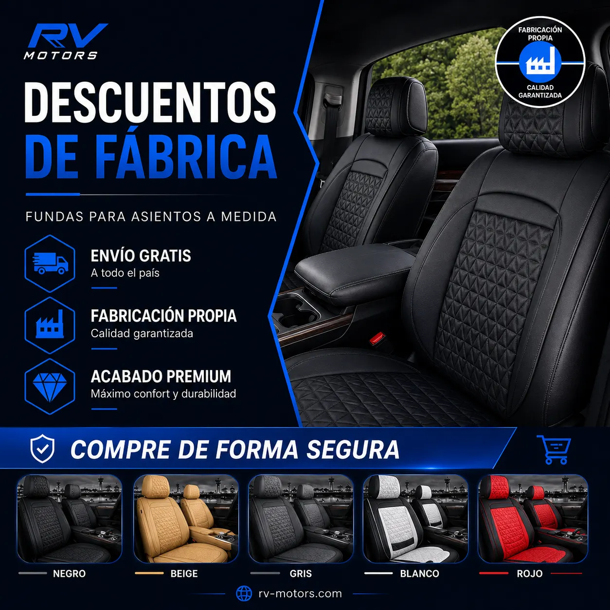 KIT FUNDAS PREMIUM | RV MOTORS™